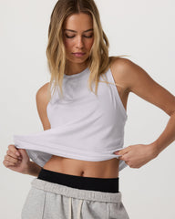 Energy Top Women's White Athletic Tank Top | Vuori For sale