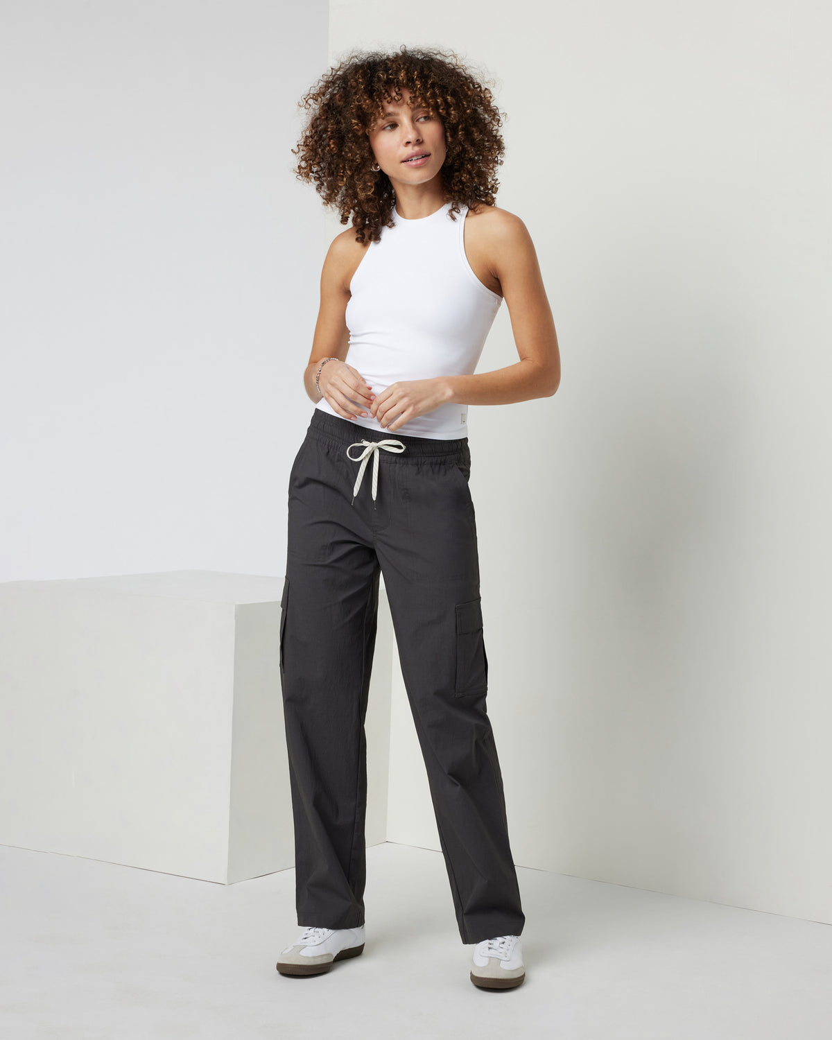 Vuori AllTheFeels Crew Tank White | Vuori