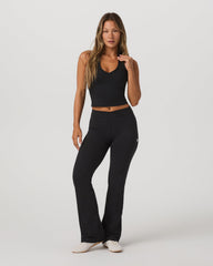 Inversion Rib Tank Women's Black Halter Fitness Top | Vuori For sale