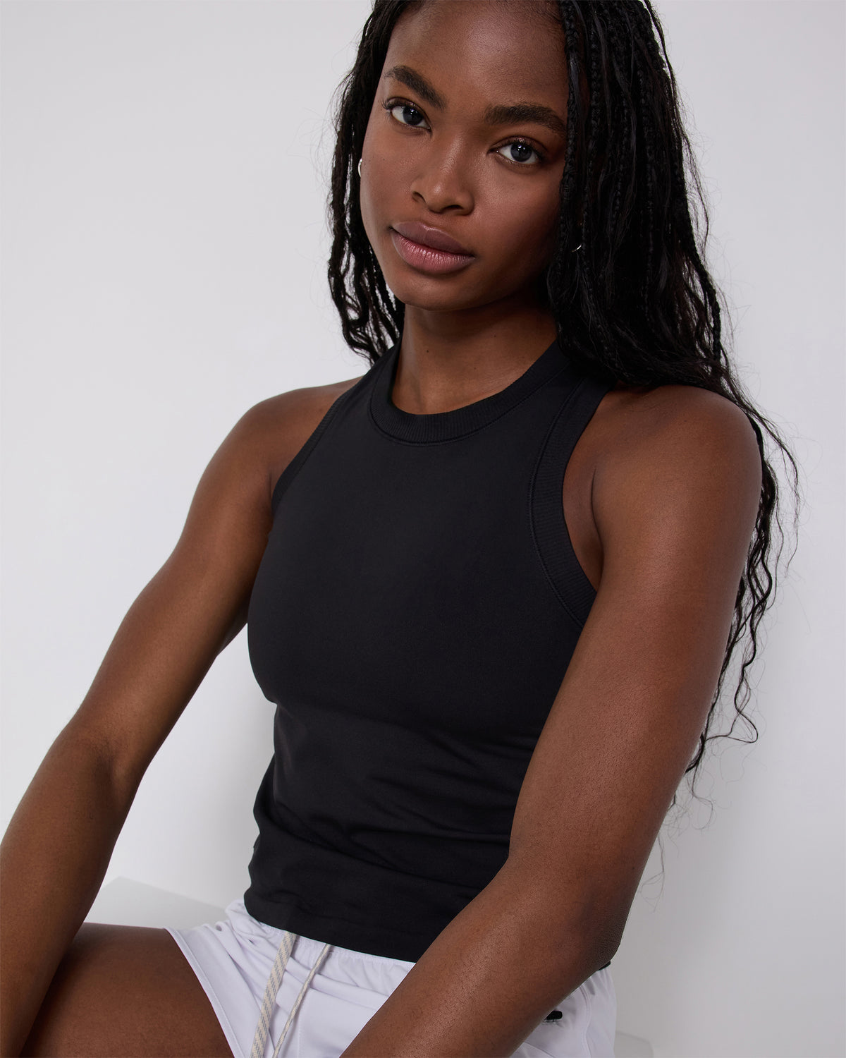 Seamless Surge Tank Black | Vuori Outlet