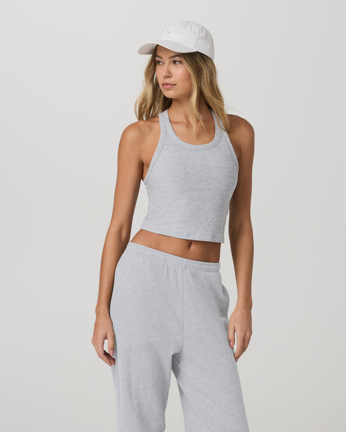 Elevation Racerback Tank Light Heather Grey | Vuori Clothing