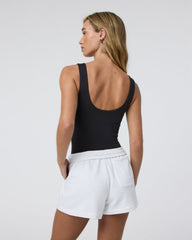 Sleeveless Halo Bodysuit Solid Black | Vuori Discount