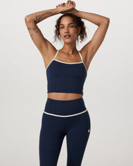Vuori AllTheFeels™ Corset Tank Women's Blue Coast Top | Vuori Clothing