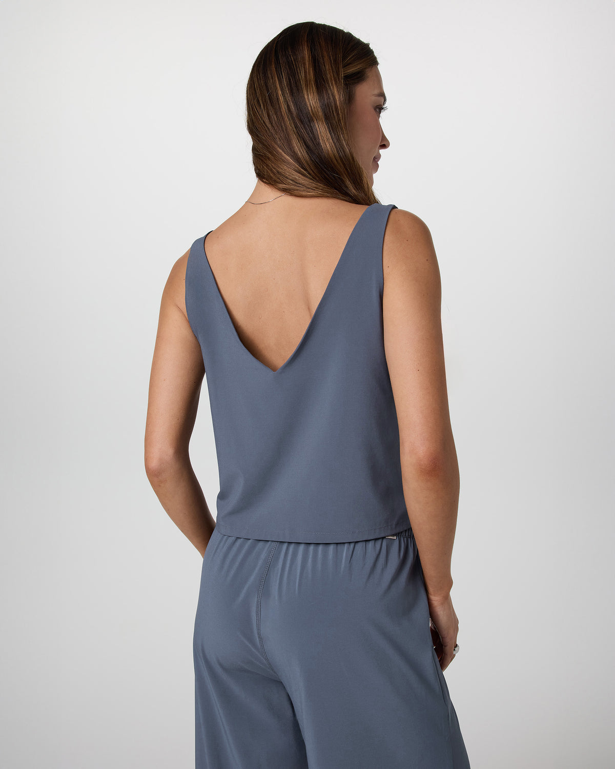 Villa Cropped Tank Azure | Vuori For sale