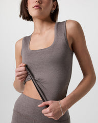 Halo Essential Scoop Tank Chia Heather | Vuori Outlet