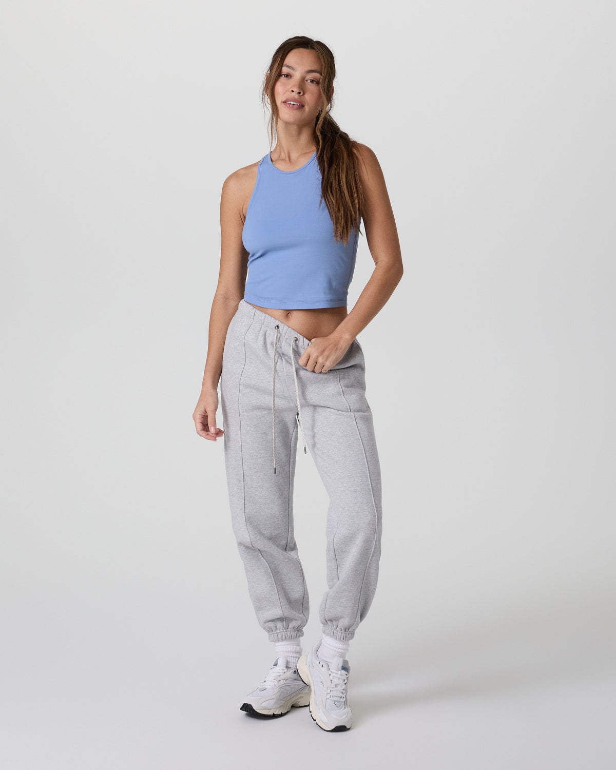 Pose Plyo Tank Women's Bluebell Rib Tank Top | Vuori Discount