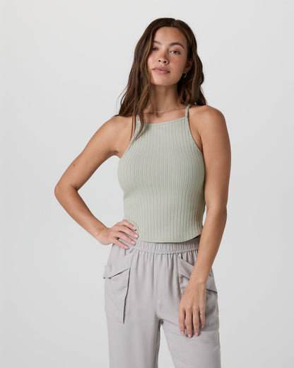 Marina Rib Tank Talc | Vuori On sale