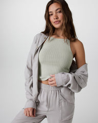 Marina Rib Tank Talc | Vuori On sale