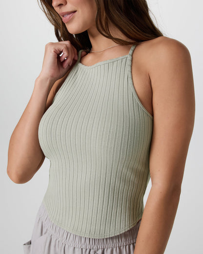 Marina Rib Tank Talc | Vuori On sale