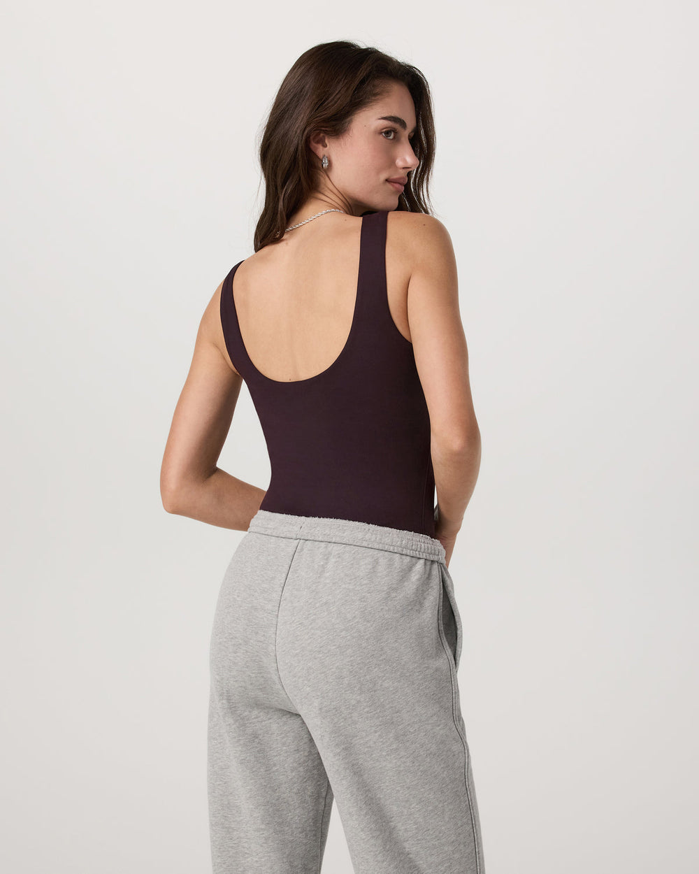 SL Halo Bodysuit Women's Raisin Bodysuit | Vuori Clothing