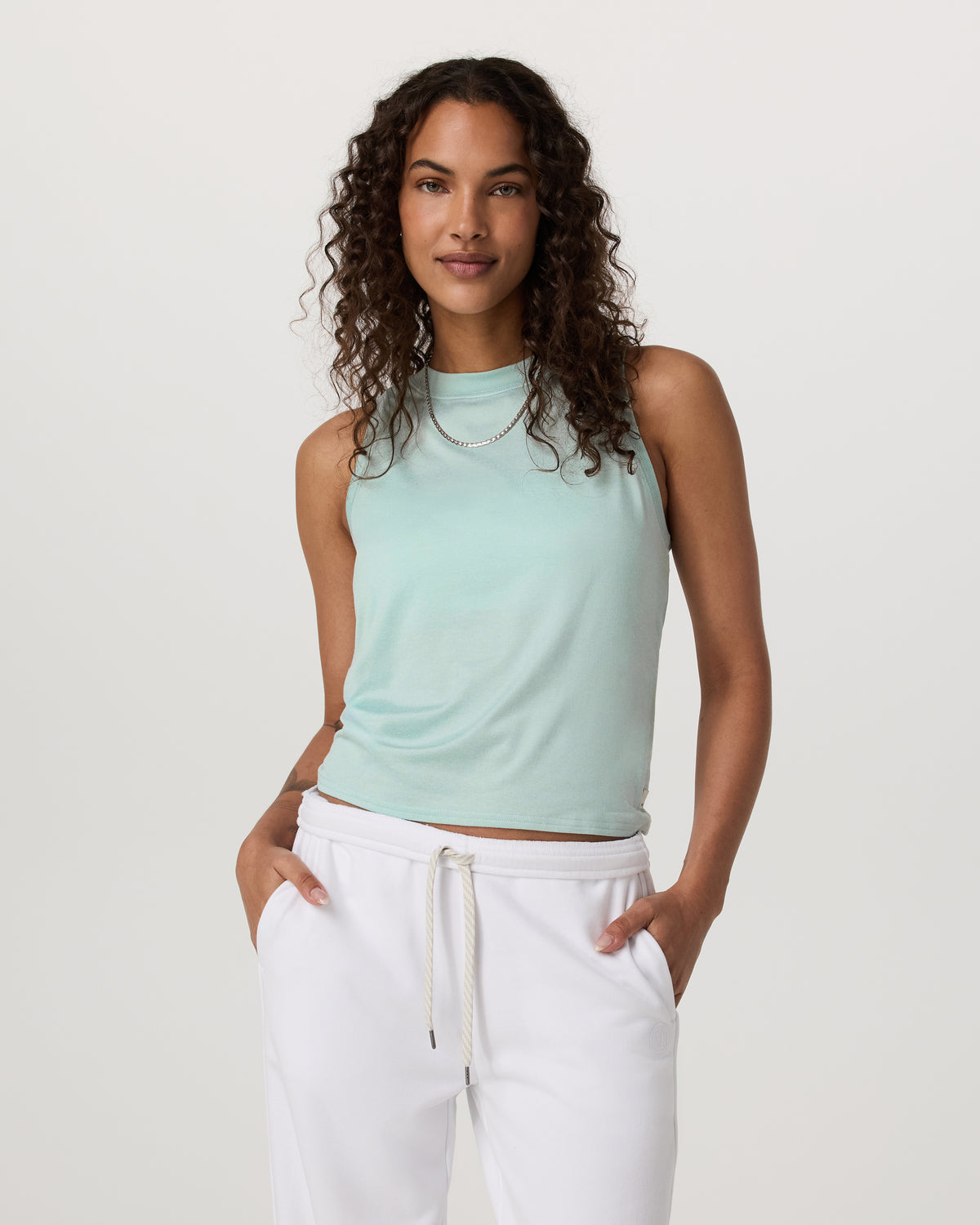 Energy Top Women's Spearmint Heather Tank Top | Vuori Sale
