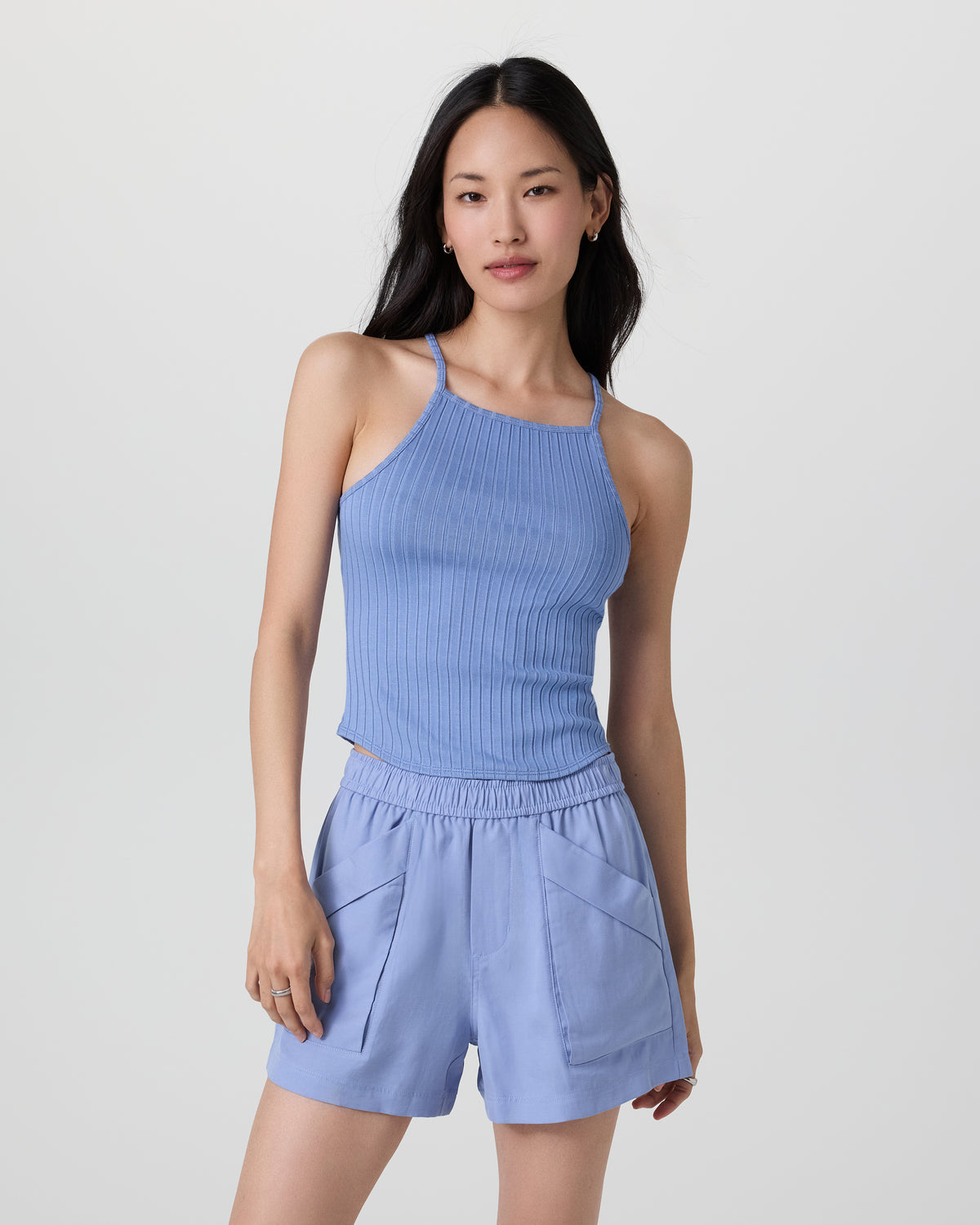 Marina Rib Tank Bluebell | Vuori On sale