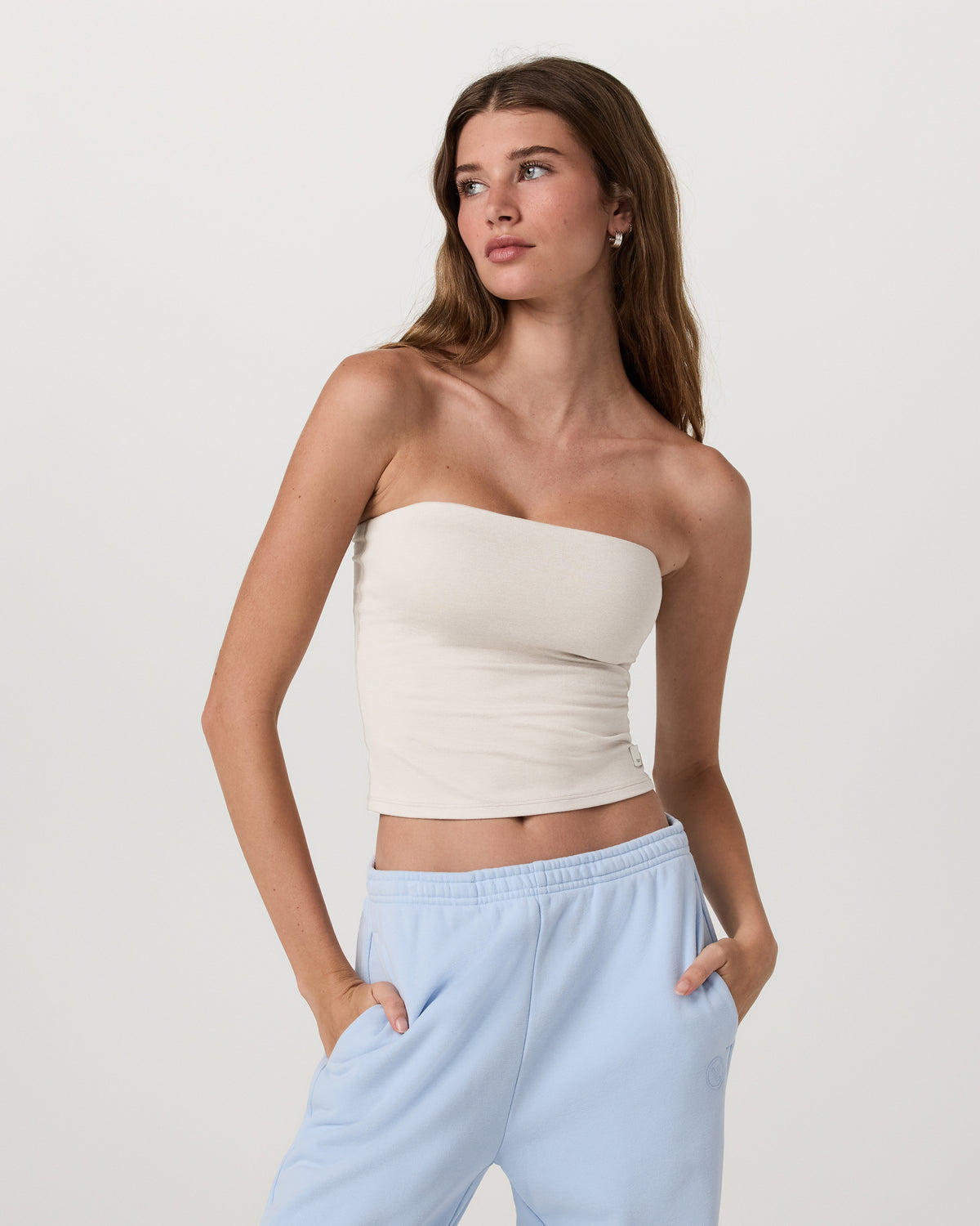 Halo Tube Top Women's Ecru Heather Tube Top | Vuori For sale