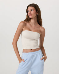 Halo Tube Top Women's Ecru Heather Tube Top | Vuori For sale
