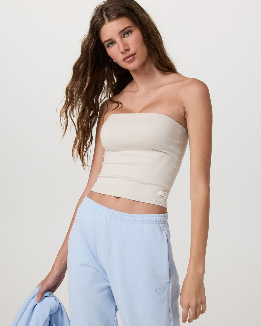 Halo Tube Top Women's Ecru Heather Tube Top | Vuori For sale