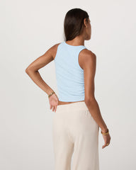 Pose Cardigan Tank Light Mist | Vuori Online