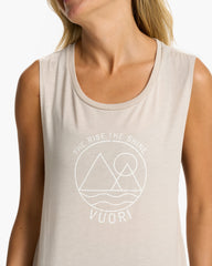 The Rise The Shine Tank Heather Dust | Vuori US