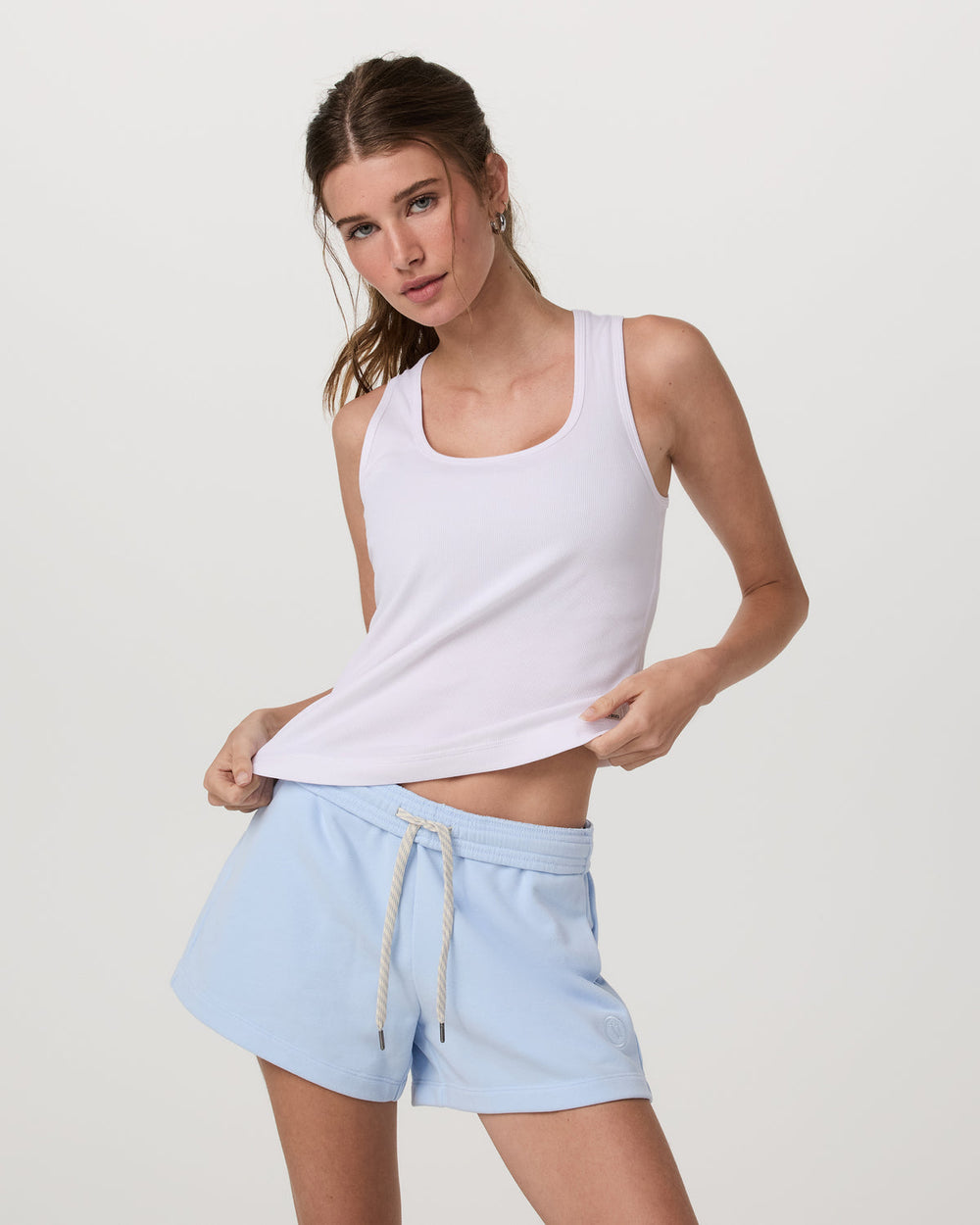 Pose Layering Tank Women's White Tank Top | Vuori On sale