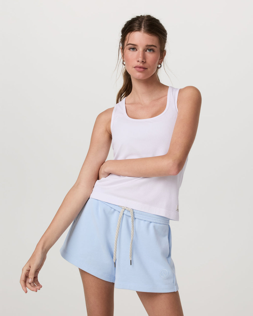 Pose Layering Tank Women's White Tank Top | Vuori On sale