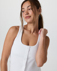 Pose Cardigan Tank White | Vuori Online