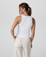 Pose Cardigan Tank White | Vuori Online