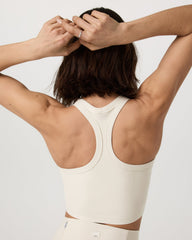 Elevation Racerback Tank Women's Bone Heather Top | Vuori