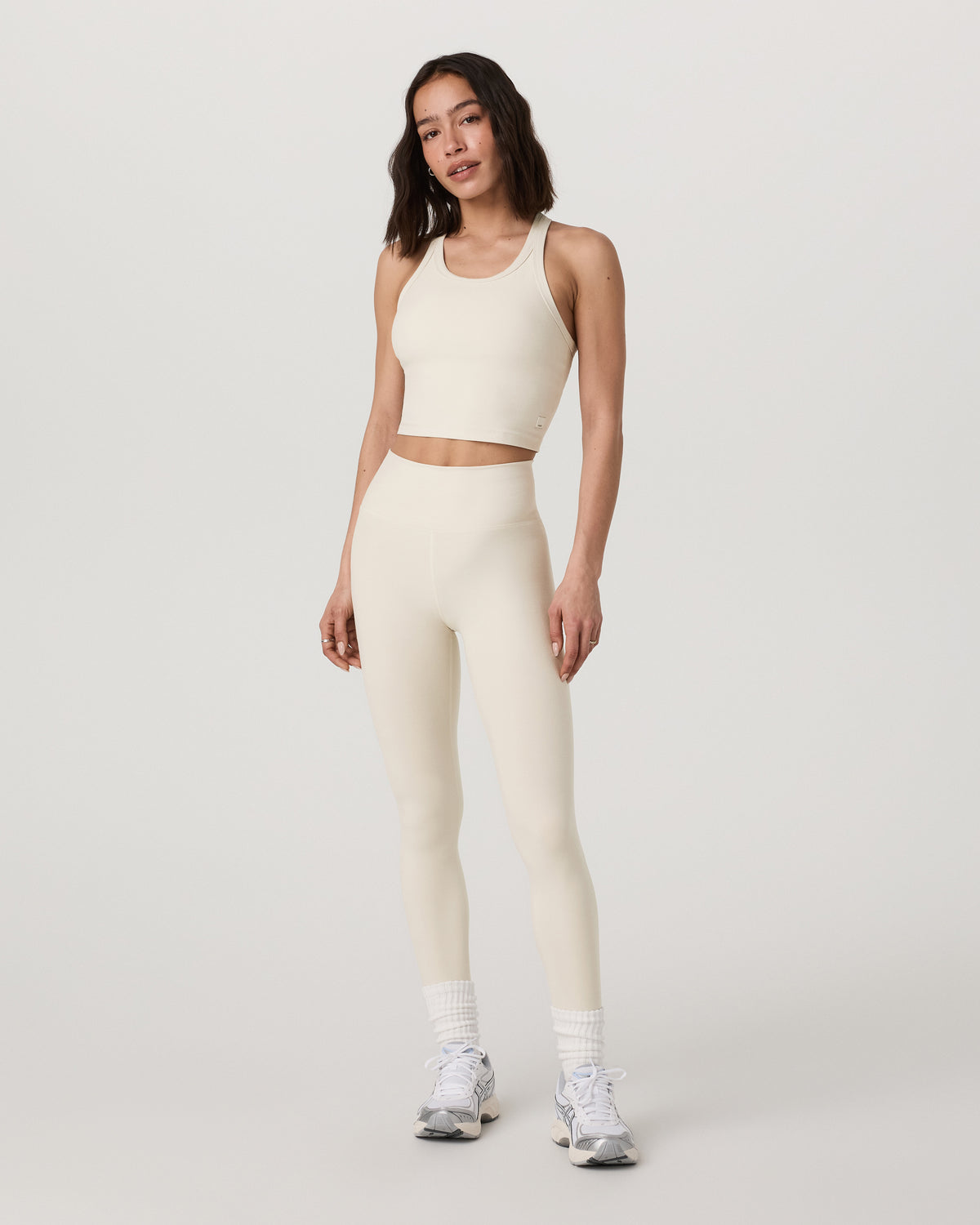 Elevation Racerback Tank Women's Bone Heather Top | Vuori