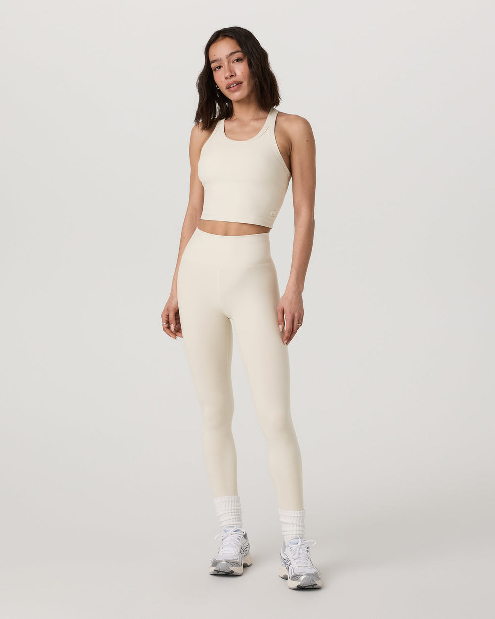 Elevation Racerback Tank Women's Bone Heather Top | Vuori
