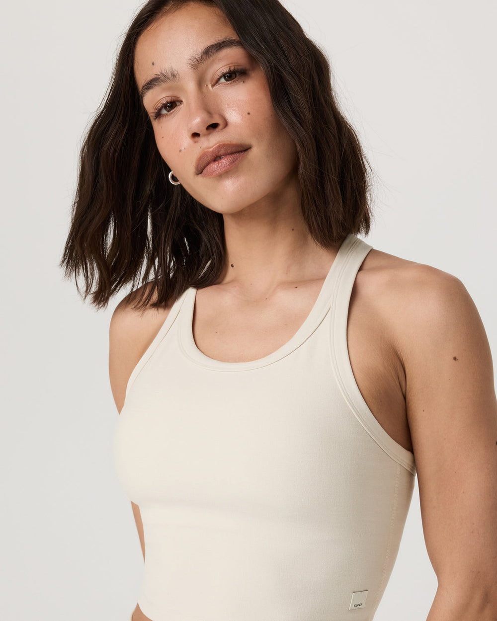 Elevation Racerback Tank Women's Bone Heather Top | Vuori