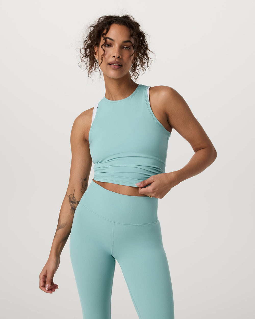 Vuori AllTheFeels™ Crew Tank Women's Sea Spray Tank Top | Vuori For sale