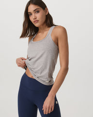 Lux Racerback Tank Women's Light Heather Grey Top | Vuori Sale