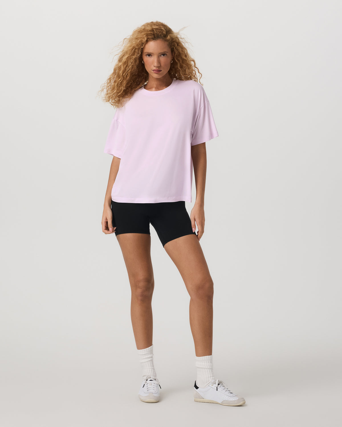 Energy Long Tee Women's Lilac Breeze Heather Tee Shirt | Vuori For sale