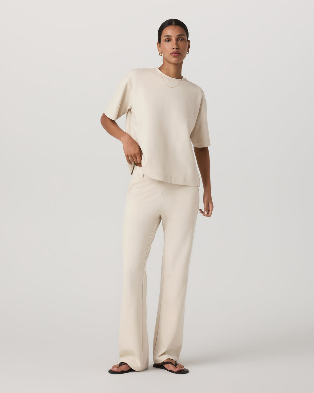 Short Sleeve Maven Oversized Tee Women's Bone Tee Shirt | Vuori Online