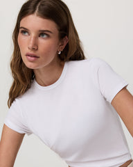 Short Sleeve Feather Classic Tee Women's White T-Shirt | Vuori Discount