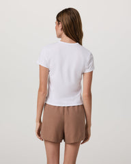Short Sleeve Feather Classic Tee Women's White T-Shirt | Vuori Discount