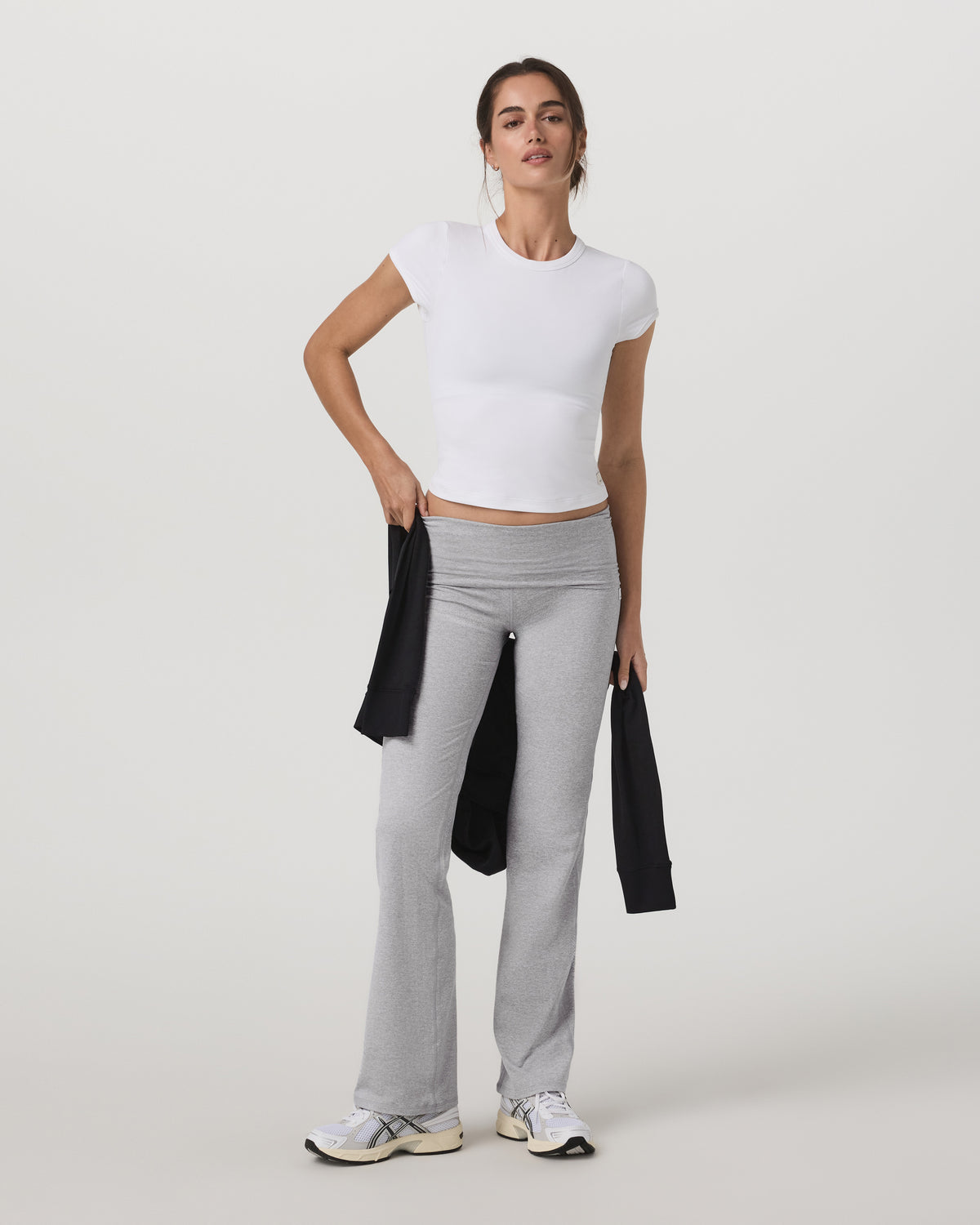 Halo Baby Tee Women's White Fitted Crewneck Tee Shirt | Vuori Online