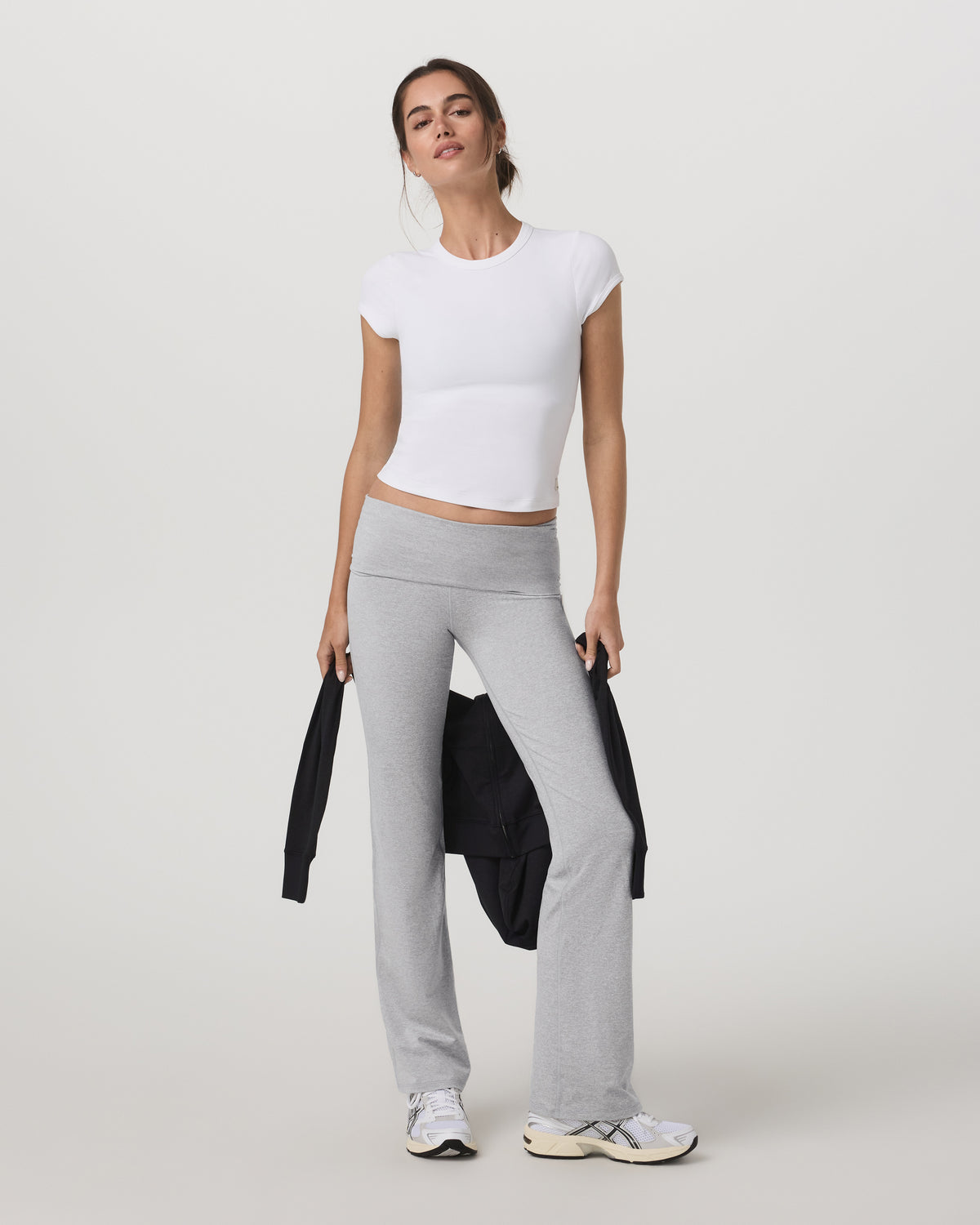 Halo Baby Tee Women's White Fitted Crewneck Tee Shirt | Vuori Online