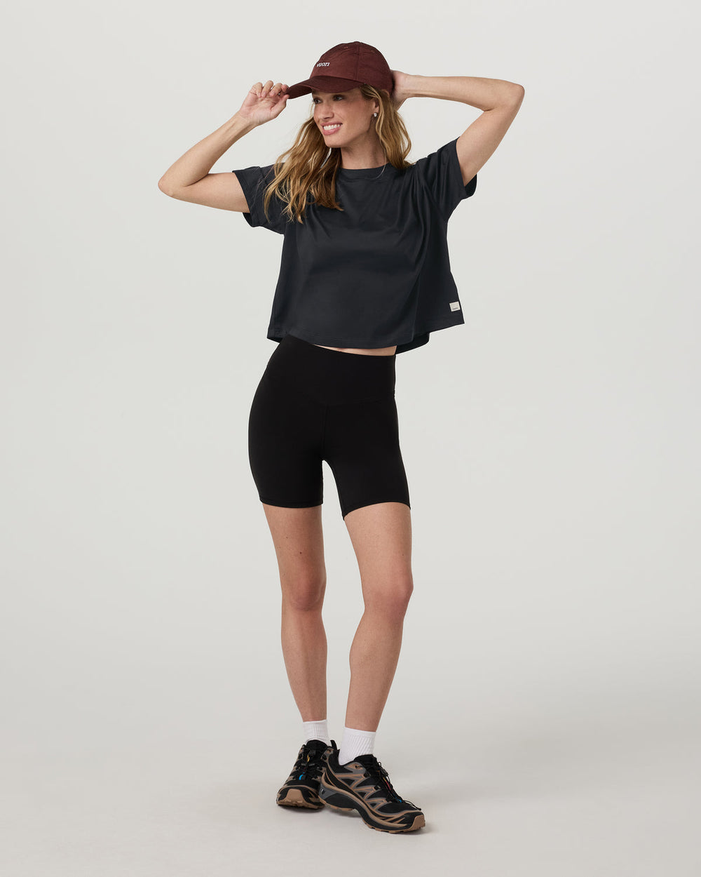 Energy Tee Women's Black Heather Oversized Tee | Vuori US