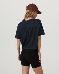 Energy Tee Women's Black Heather Oversized Tee | Vuori US
