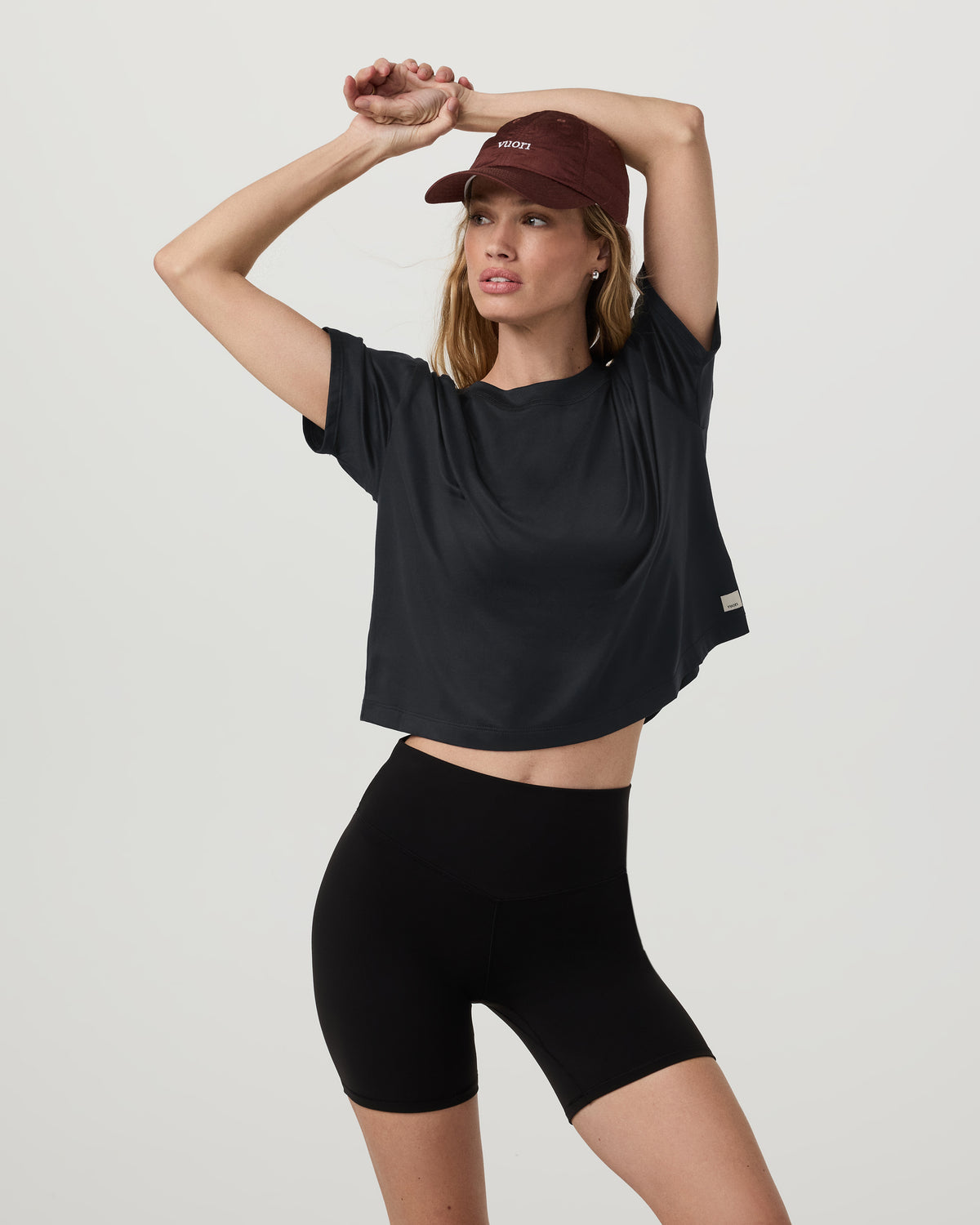 Energy Tee Women's Black Heather Oversized Tee | Vuori US