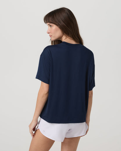 Energy Long Tee Women's Blue Coast Fitness Tee Shirt | Vuori