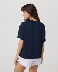 Energy Long Tee Women's Blue Coast Fitness Tee Shirt | Vuori
