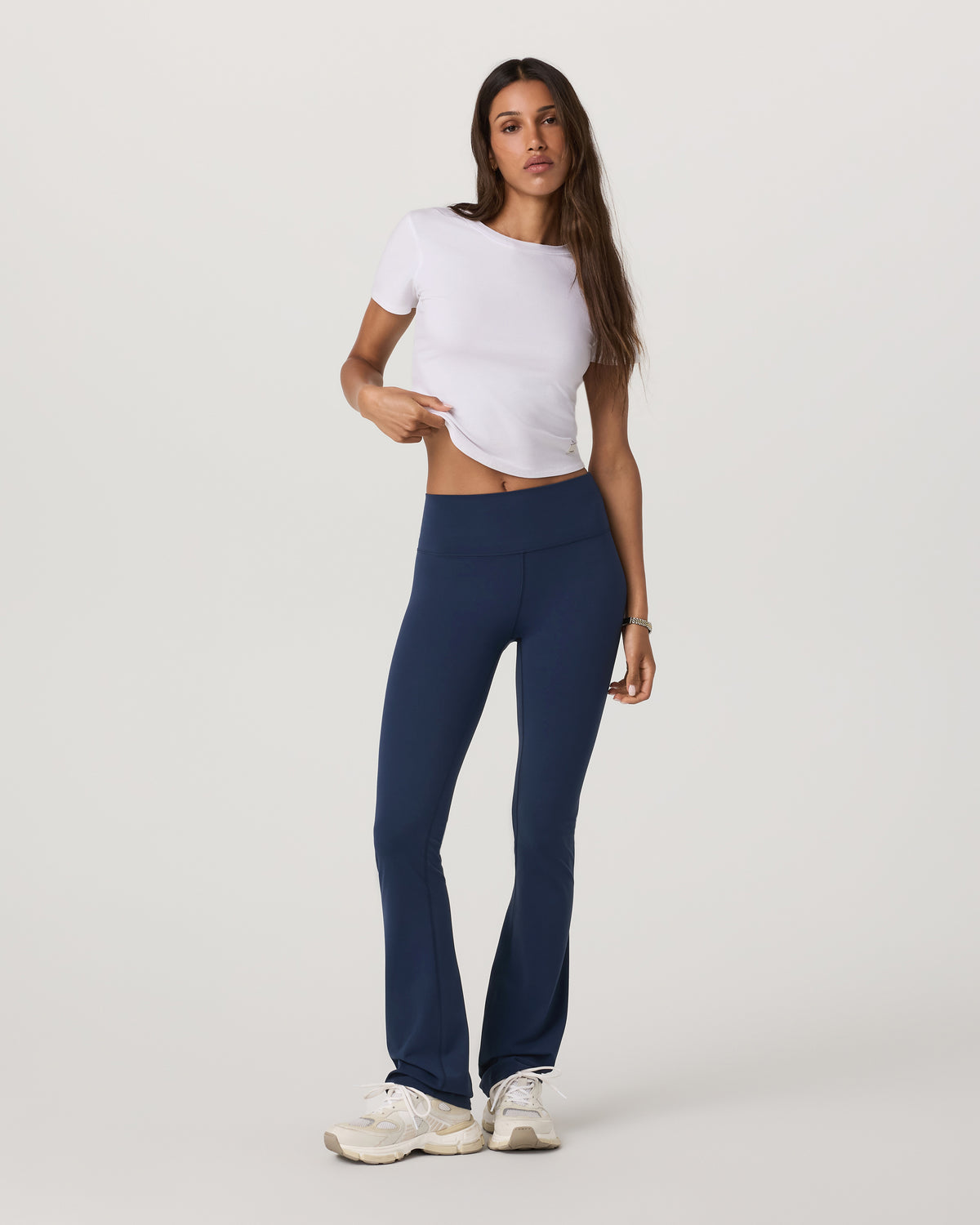 Pose Fitted Tee White Rib Knit Tee Clothing | Vuori Discount