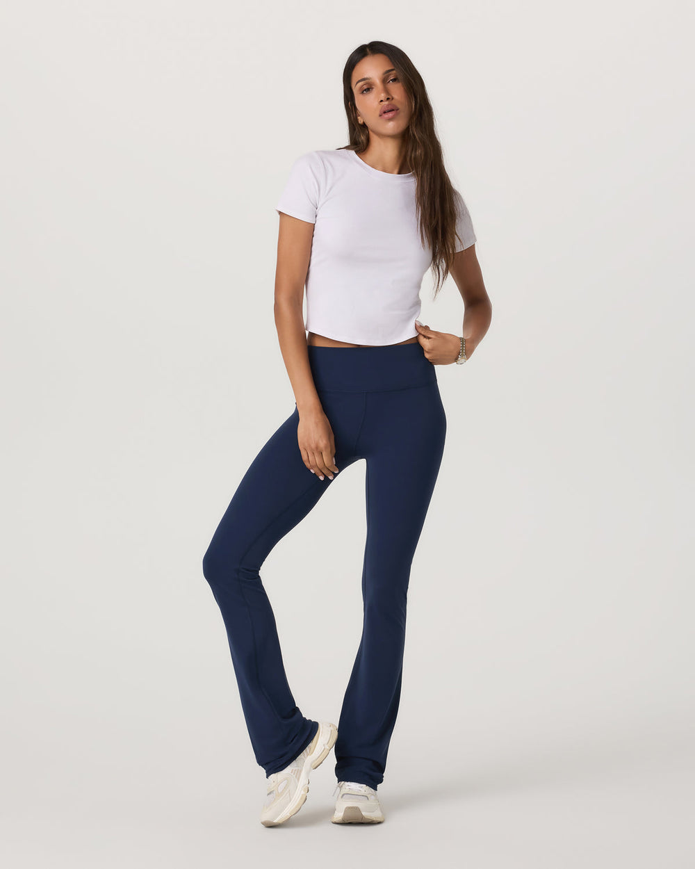 Pose Fitted Tee White Rib Knit Tee Clothing | Vuori Discount