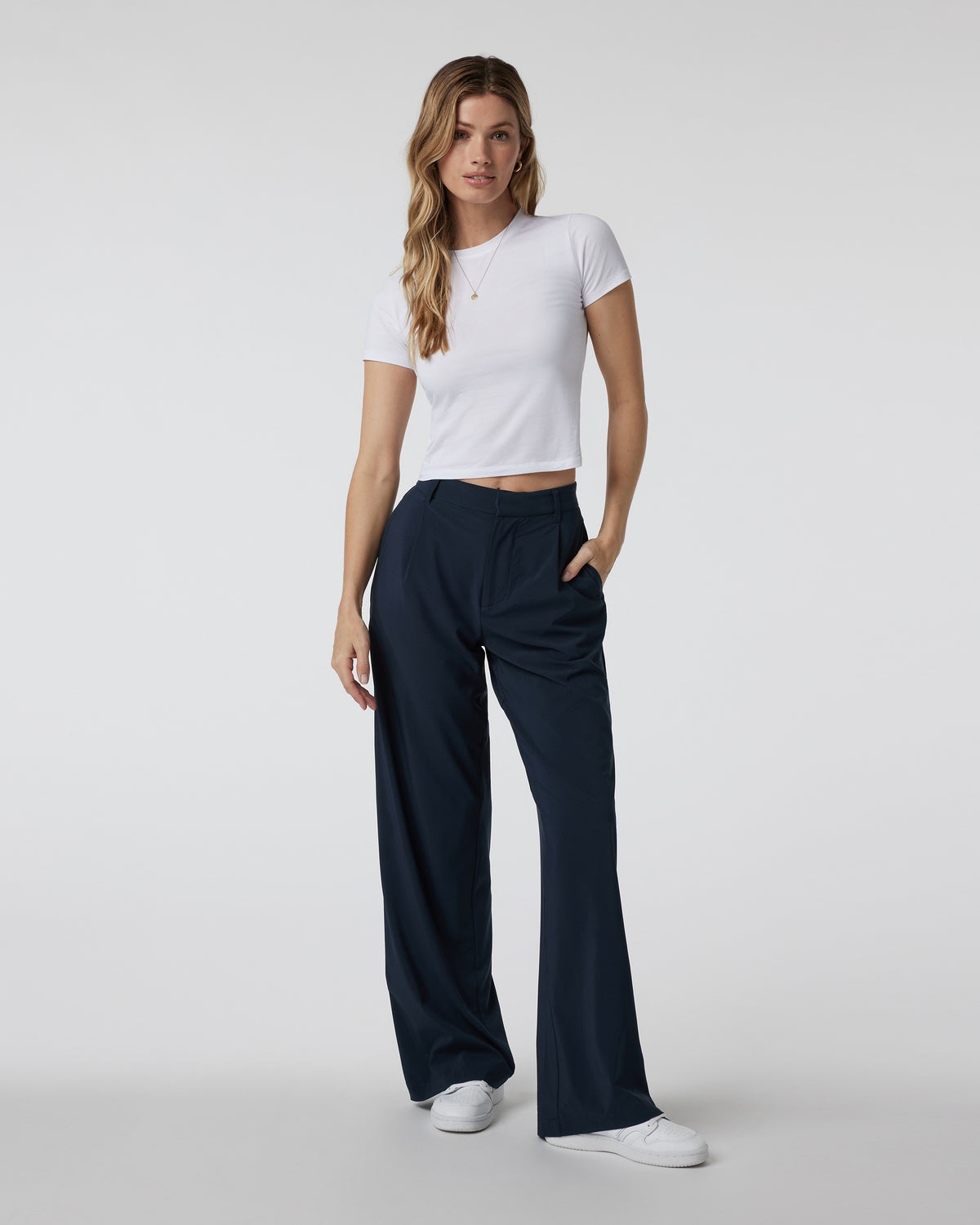 Feather Baby Tee Women's White Fitted Tee | Vuori On sale