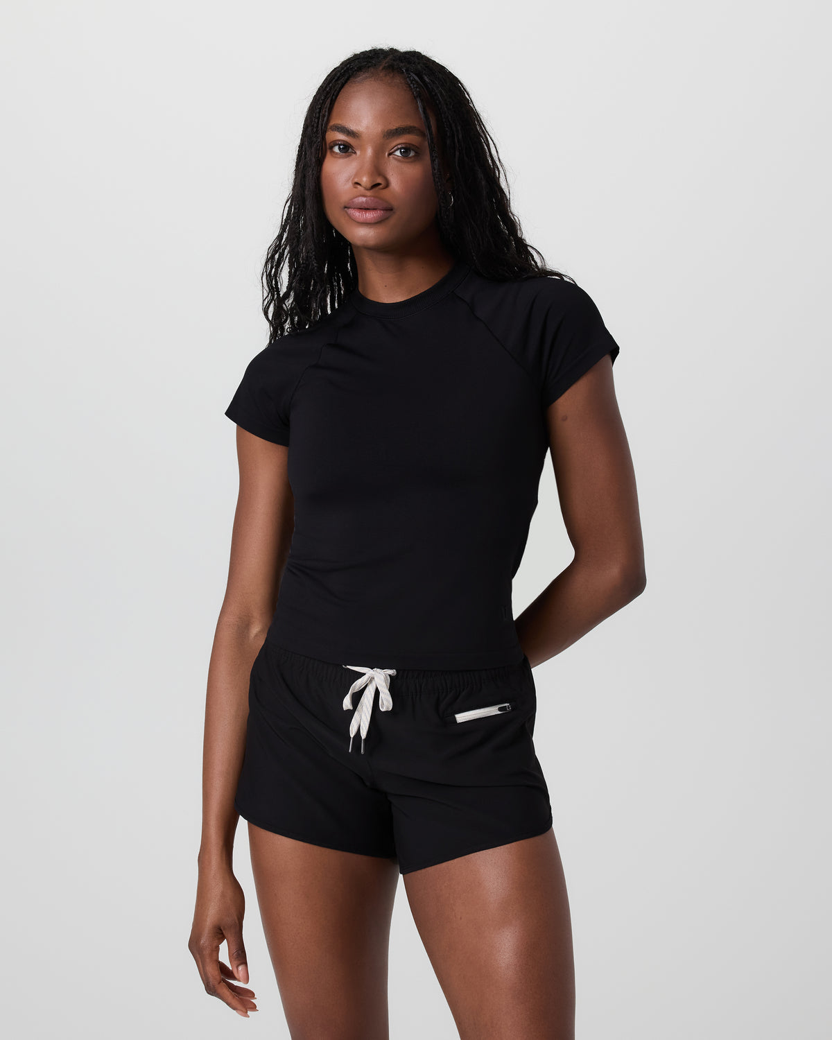 Short Sleeve Seamless Surge Tee Black | Vuori Outlet