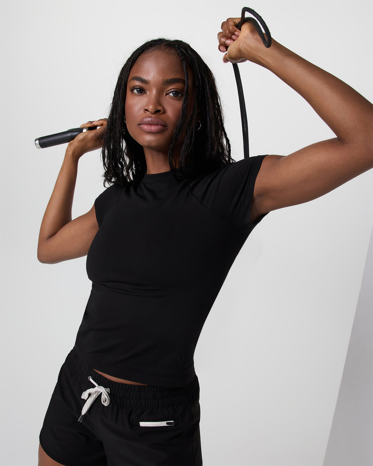 Short Sleeve Seamless Surge Tee Black | Vuori Outlet