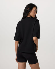 Short Sleeve Maven Oversized Tee Women's Black T-Shirt | Vuori US