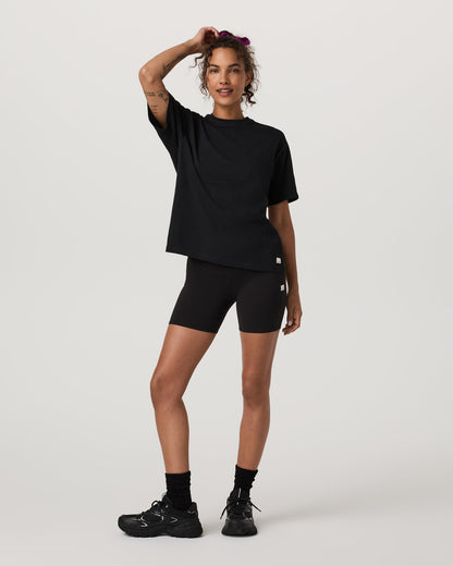 Short Sleeve Heavyweight Oversized Cotton Tee Black | Vuori On sale