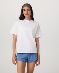 Short Sleeve Heavyweight Oversized Cotton Tee White | Vuori For sale